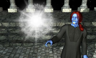 A vivid interpretation of Cear Dallben, Painted by Ceinwyn Ab'Arawn

