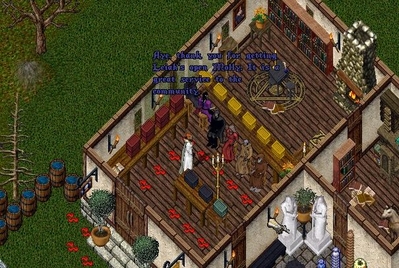 The Grand Reopening of Leiahs Rune Library
 After a long, long time, there is a safe haven for those in Felucca that need a rune library. Leiah's Rune Library is now officially open to the public again. 
There were many responsible for this special location's re-opening. Lady Molly of House Gauntlet, Lord Halister Marner of Heralds of the Awakening, Lady Andrasta of Goodman's Rune Library were some to name a few and were present. Numerous other contributors aided with their generous donations as well.
